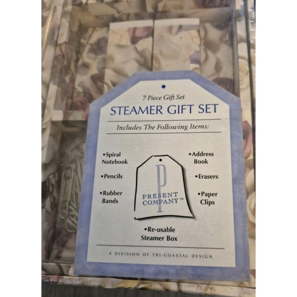 Rose Stationary Steamer Gift Box New Sealed Perfect For Mother's Day Graduation - Picture 5 of 10